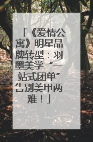 《爱情公寓》明星品牌转型：羽墨美学“一站式团单”告别美甲两难！