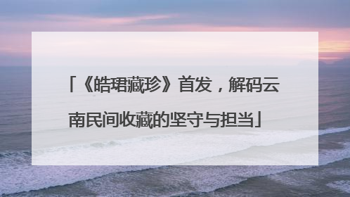《皓珺藏珍》首发，解码云南民间收藏的坚守与担当