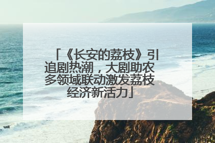 《长安的荔枝》引追剧热潮，大剧助农多领域联动激发荔枝经济新活力