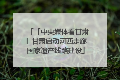 「中央媒体看甘肃」甘肃启动河西走廊国家遗产线路建设