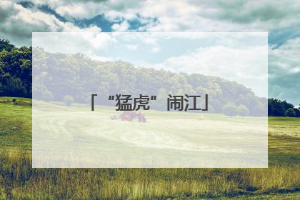 “猛虎”闹江