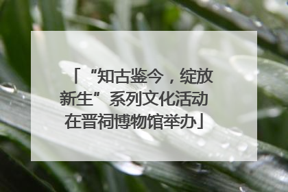 “知古鉴今，绽放新生”系列文化活动在晋祠博物馆举办