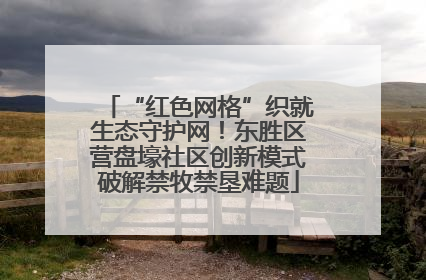 “红色网格”织就生态守护网！东胜区营盘壕社区创新模式破解禁牧禁垦难题