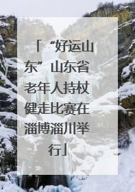 “好运山东”山东省老年人持杖健走比赛在淄博淄川举行