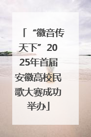 “徽音传天下”2025年首届安徽高校民歌大赛成功举办