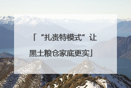 “扎赉特模式”让黑土粮仓家底更实