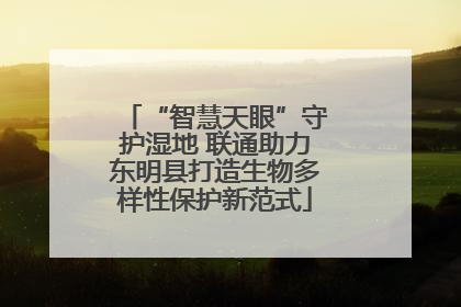 “智慧天眼”守护湿地 联通助力东明县打造生物多样性保护新范式