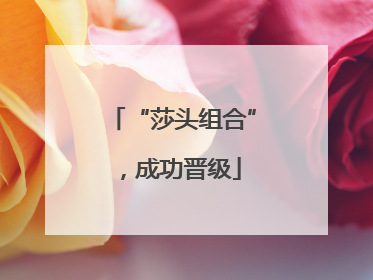 “莎头组合”，成功晋级