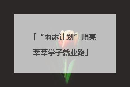 “雨露计划”照亮莘莘学子就业路