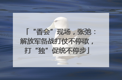 “香会”现场，张弛：解放军备战打仗不停歇，打“独”促统不停步