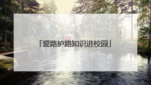 爱路护路知识进校园