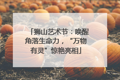 狮山艺术节：唤醒角落生命力，“万物有灵”惊艳亮相