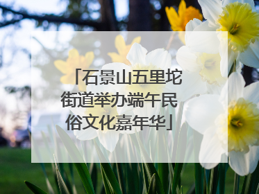 石景山五里坨街道举办端午民俗文化嘉年华