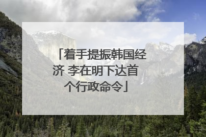 着手提振韩国经济 李在明下达首个行政命令