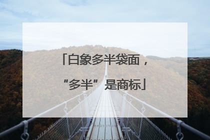 白象多半袋面，“多半”是商标