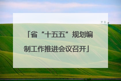 省“十五五”规划编制工作推进会议召开