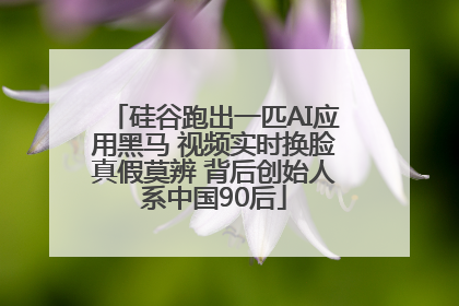 硅谷跑出一匹AI应用黑马 视频实时换脸真假莫辨 背后创始人系中国90后