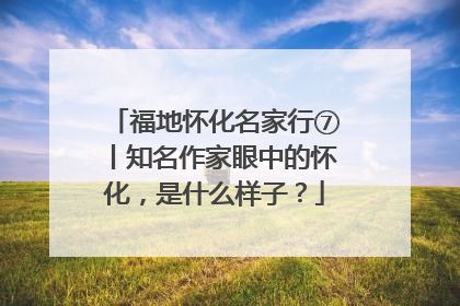 福地怀化名家行⑦丨知名作家眼中的怀化，是什么样子？