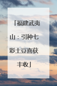 福建武夷山：引种七彩土豆喜获丰收