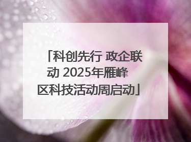 科创先行 政企联动 2025年雁峰区科技活动周启动