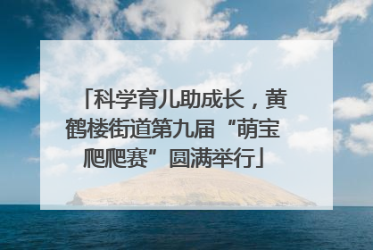 科学育儿助成长，黄鹤楼街道第九届“萌宝爬爬赛”圆满举行