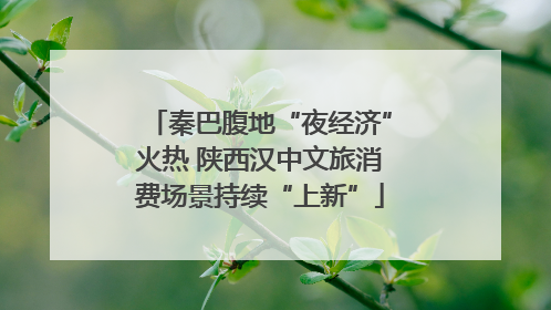 秦巴腹地“夜经济”火热 陕西汉中文旅消费场景持续“上新”