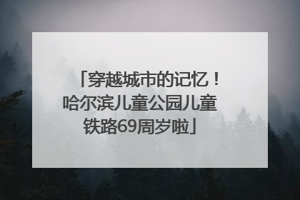 穿越城市的记忆！哈尔滨儿童公园儿童铁路69周岁啦