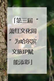 第三届“萧红文化周”为哈尔滨文旅IP赋能添彩