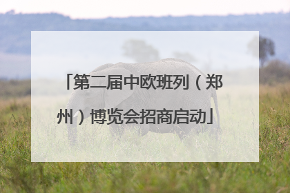 第二届中欧班列（郑州）博览会招商启动