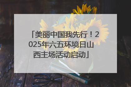 美丽中国我先行！2025年六五环境日山西主场活动启动