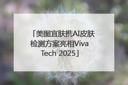 美图宜肤携AI皮肤检测方案亮相VivaTech 2025