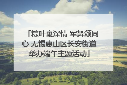 粽叶裹深情 军舞颂同心 无锡惠山区长安街道举办端午主题活动