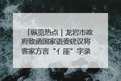 纵览热点｜龙岩市政府致函国家语委建议将客家方言“亻厓”字录入《新华字典》引发热议，当地回应