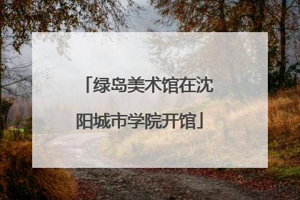 绿岛美术馆在沈阳城市学院开馆