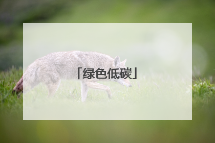 绿色低碳