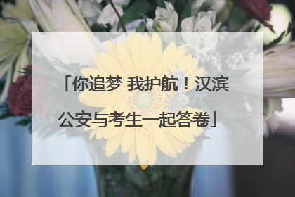 你追梦 我护航！汉滨公安与考生一起答卷