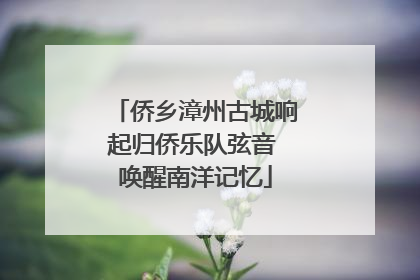侨乡漳州古城响起归侨乐队弦音 唤醒南洋记忆