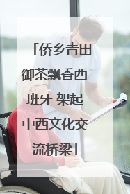 侨乡青田御茶飘香西班牙 架起中西文化交流桥梁