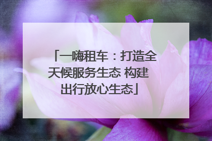 一嗨租车：打造全天候服务生态 构建出行放心生态