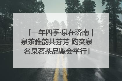 一年四季·泉在济南｜泉茶雅韵共芬芳 趵突泉名泉茗茶品鉴会举行