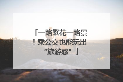 一路繁花一路景！乘公交也能玩出“旅游感”