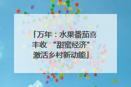 万年：水果番茄喜丰收 “甜蜜经济”激活乡村新动能