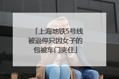 上海地铁5号线被逼停只因女子的包被车门夹住