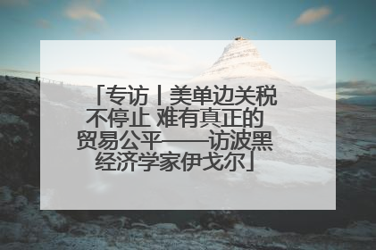 专访丨美单边关税不停止 难有真正的贸易公平——访波黑经济学家伊戈尔