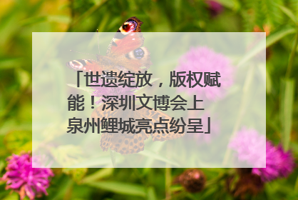 世遗绽放，版权赋能！深圳文博会上 泉州鲤城亮点纷呈