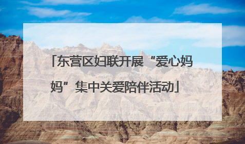 东营区妇联开展“爱心妈妈”集中关爱陪伴活动