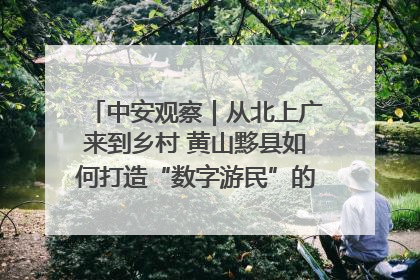 中安观察｜从北上广来到乡村 黄山黟县如何打造“数字游民”的“桃花源”？