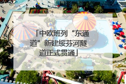 中欧班列“东通道”新建绥芬河隧道正式贯通