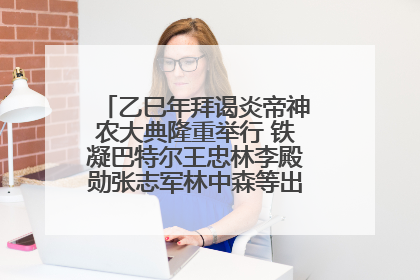 乙巳年拜谒炎帝神农大典隆重举行 铁凝巴特尔王忠林李殿勋张志军林中森等出席 孙伟主持