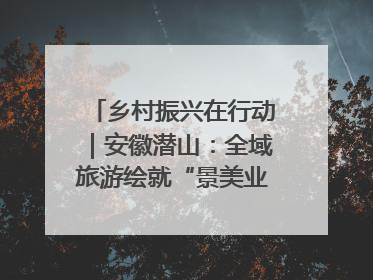 乡村振兴在行动｜安徽潜山：全域旅游绘就“景美业兴民富”新画卷